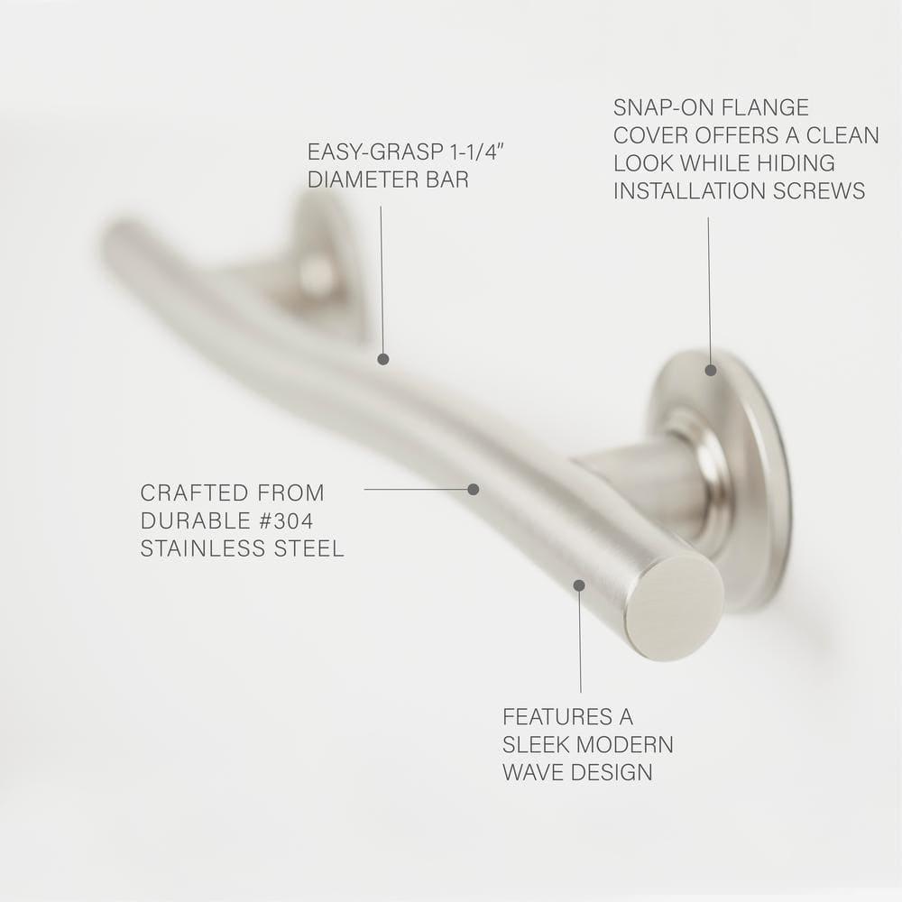 Lifestyle & Wellness Stainless Steel Wave Grab Bar