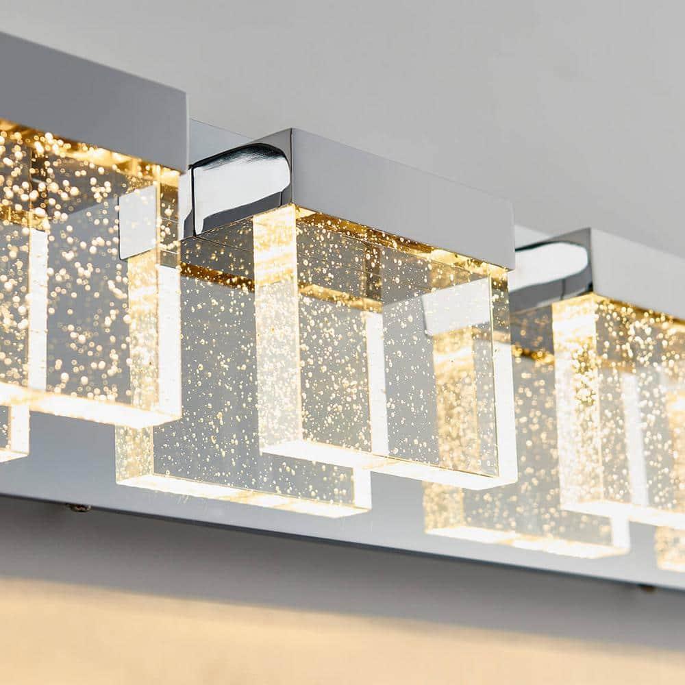 Artika Bubble Cube 4-light Integrated LED Vanity Light Chrome
