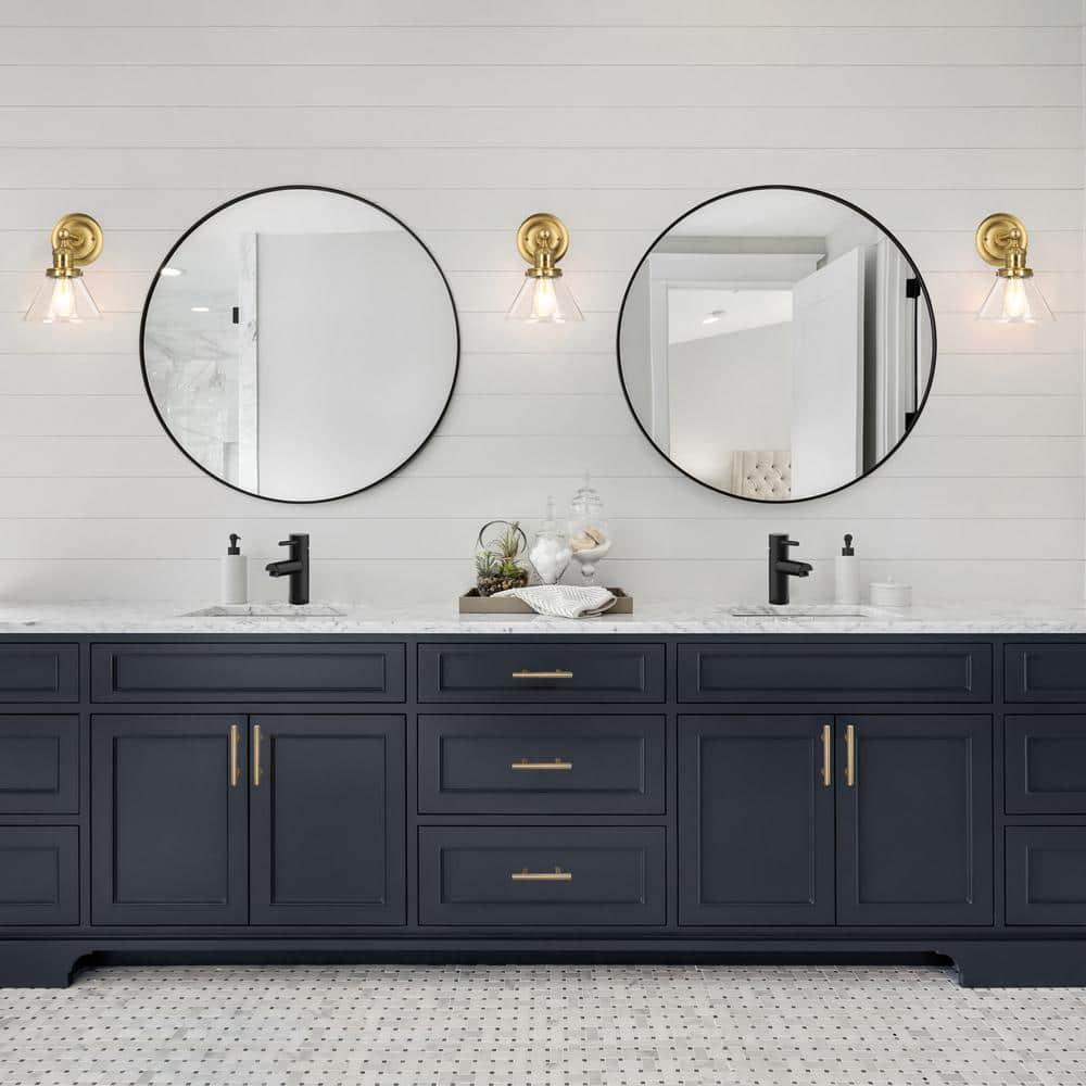 Design House  Augustin Wall Light in Satin Gold