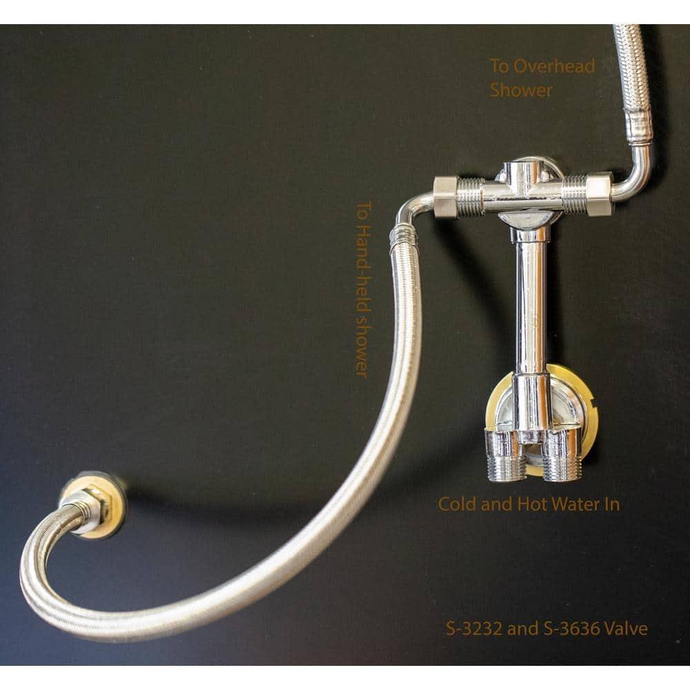 Heirloom Shower Kit S-3232 Black (Water Connection on Left-hand Side)