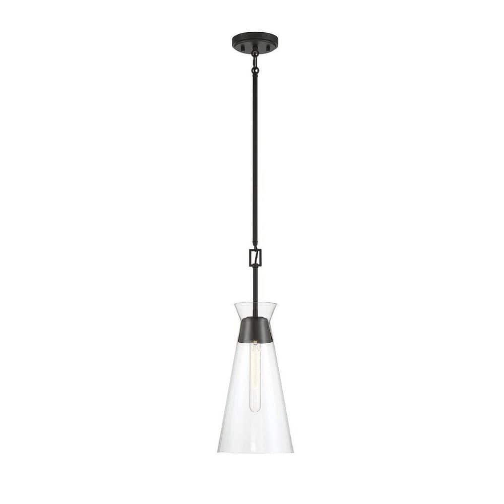 Savoy House Lakewood 1 - Light Pendant ,  Matte Black