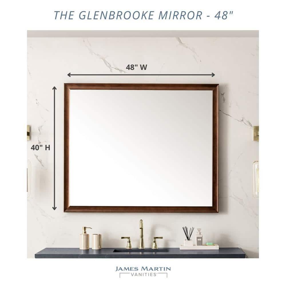 Glenbrooke Solid Wood Flat Wall Mirror