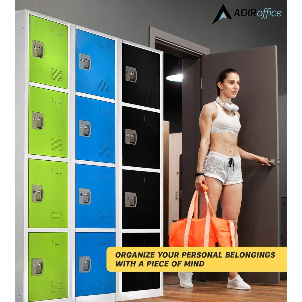 12'' Wide Steel 4-Tier School and Gym Locker