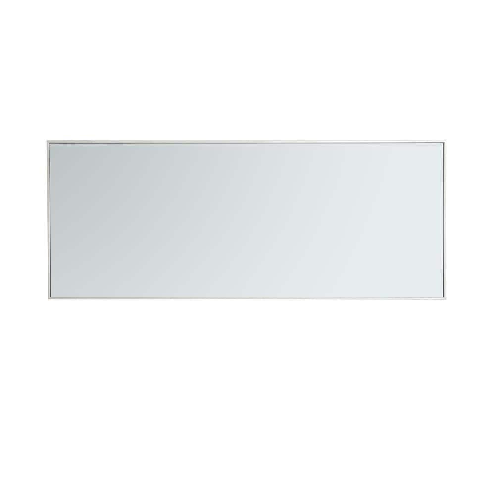 Metal frame rectangle mirror 24 inch in Sliver