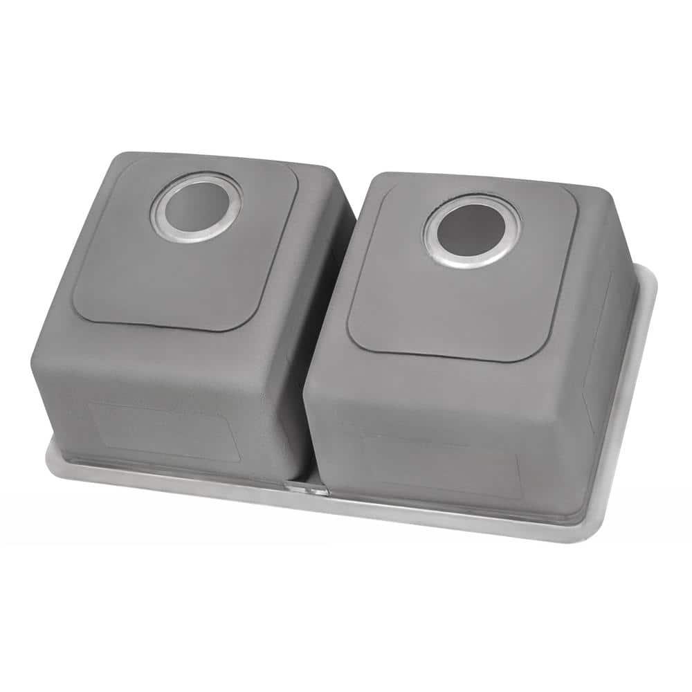 Ruvati Rvm5099 Modena 31" Undermount Double Basin 16 Gauge Stainless Steel Kitchen Sink -