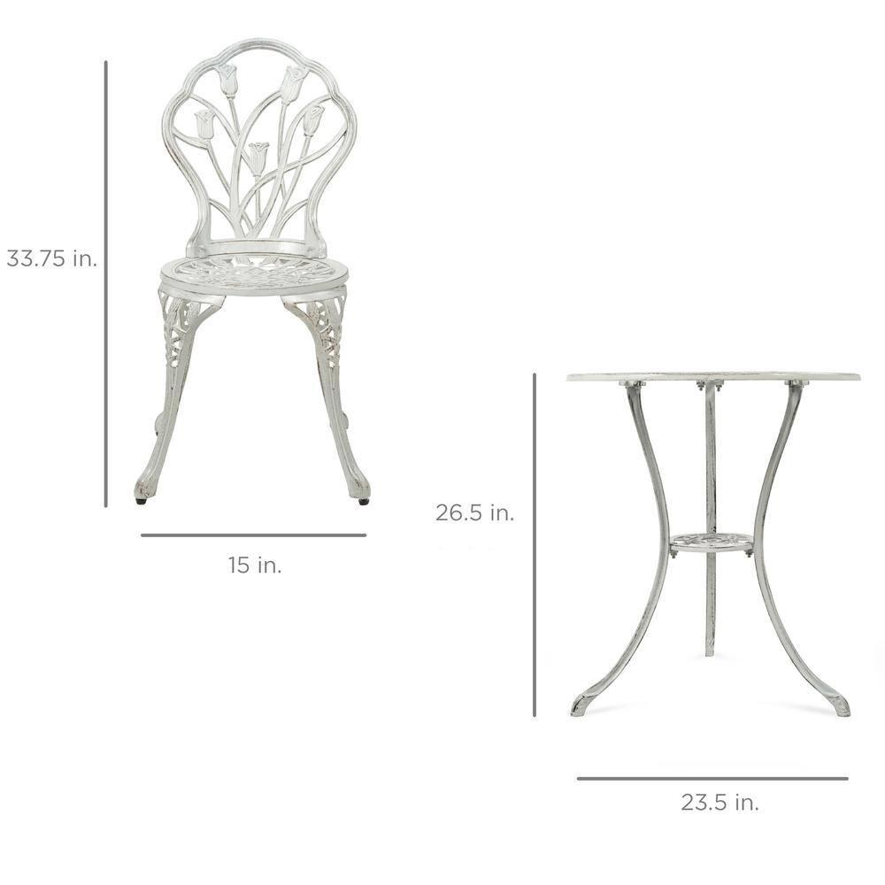 Fleur De Lis Living Stambaugh 2 - Person Patio Dining Set with Round Table