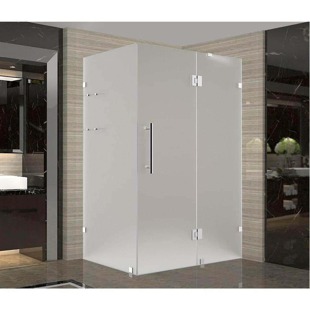 Aston Avalux GS 37" x 72" Square Hinged Shower Enclosure SEN992F-SS-3736-10