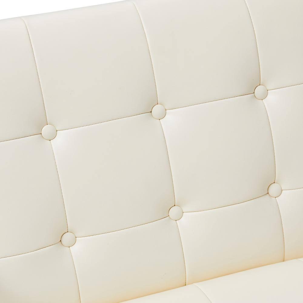 Siebo 30'' Wide Tufted Cream Armchair