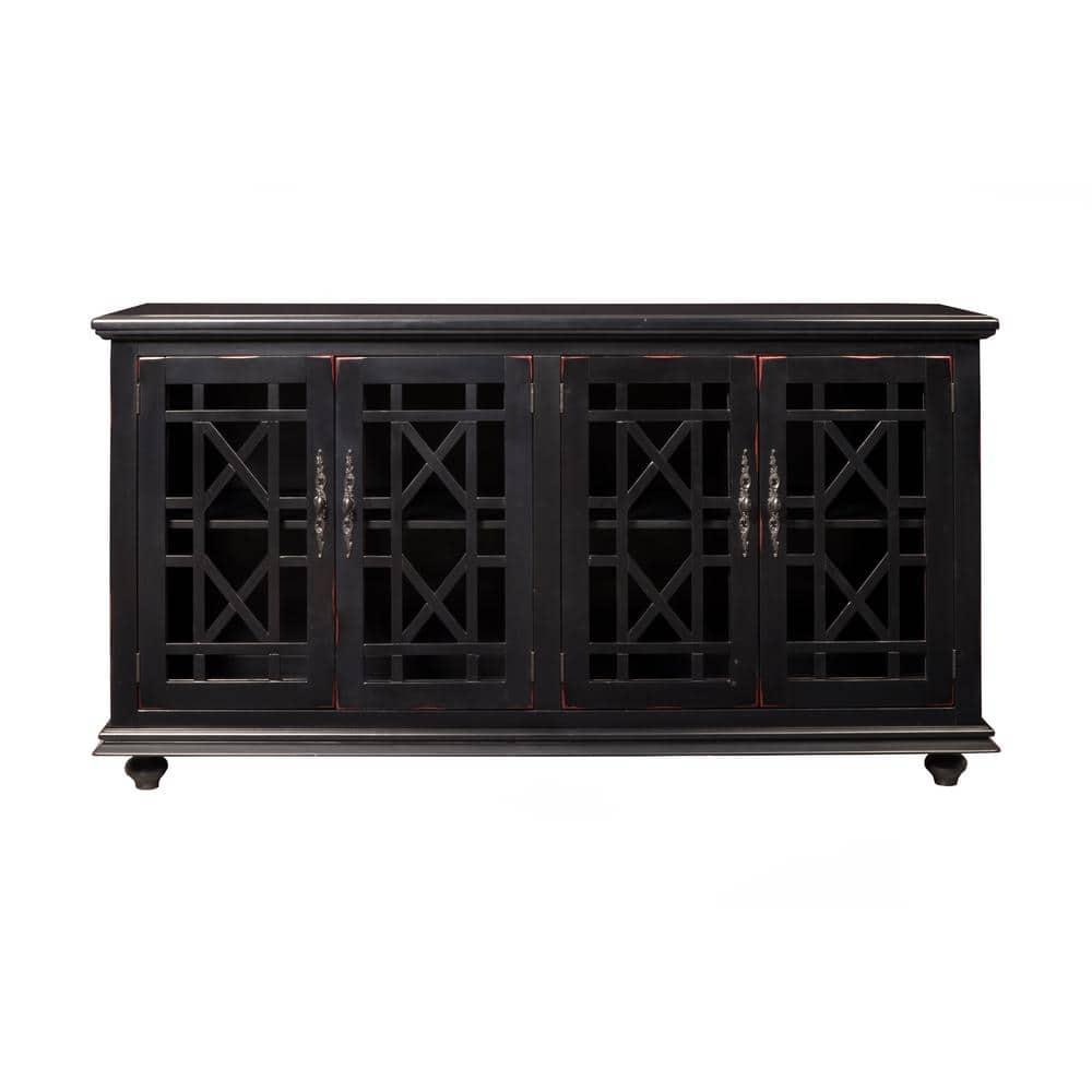 Cassandra 63" TV Stand Antique Black - Martin Svensson Home