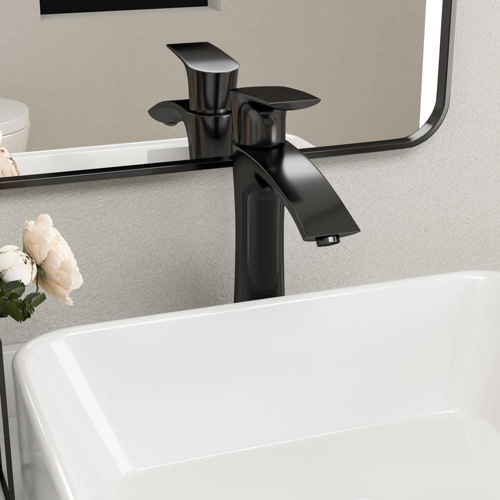 Mocoloo 19" L x 15''W Ceramic Bathroom Sink Rectangular Vessel Sink with Faucet