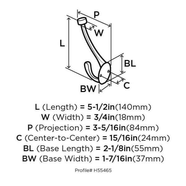 Wall Mounted Single Hook