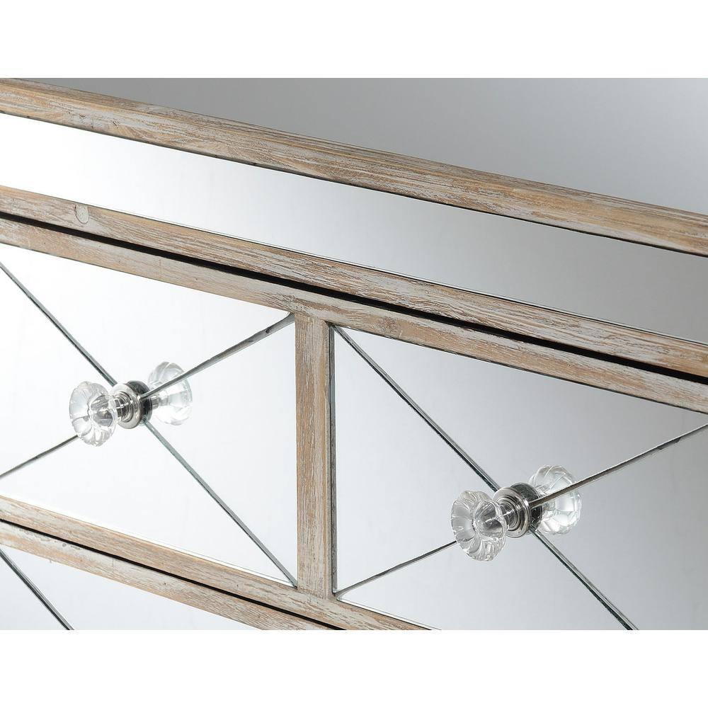 Convenience Concepts Gold Coast BettyB Mirrored End Table, Multiple Finishes