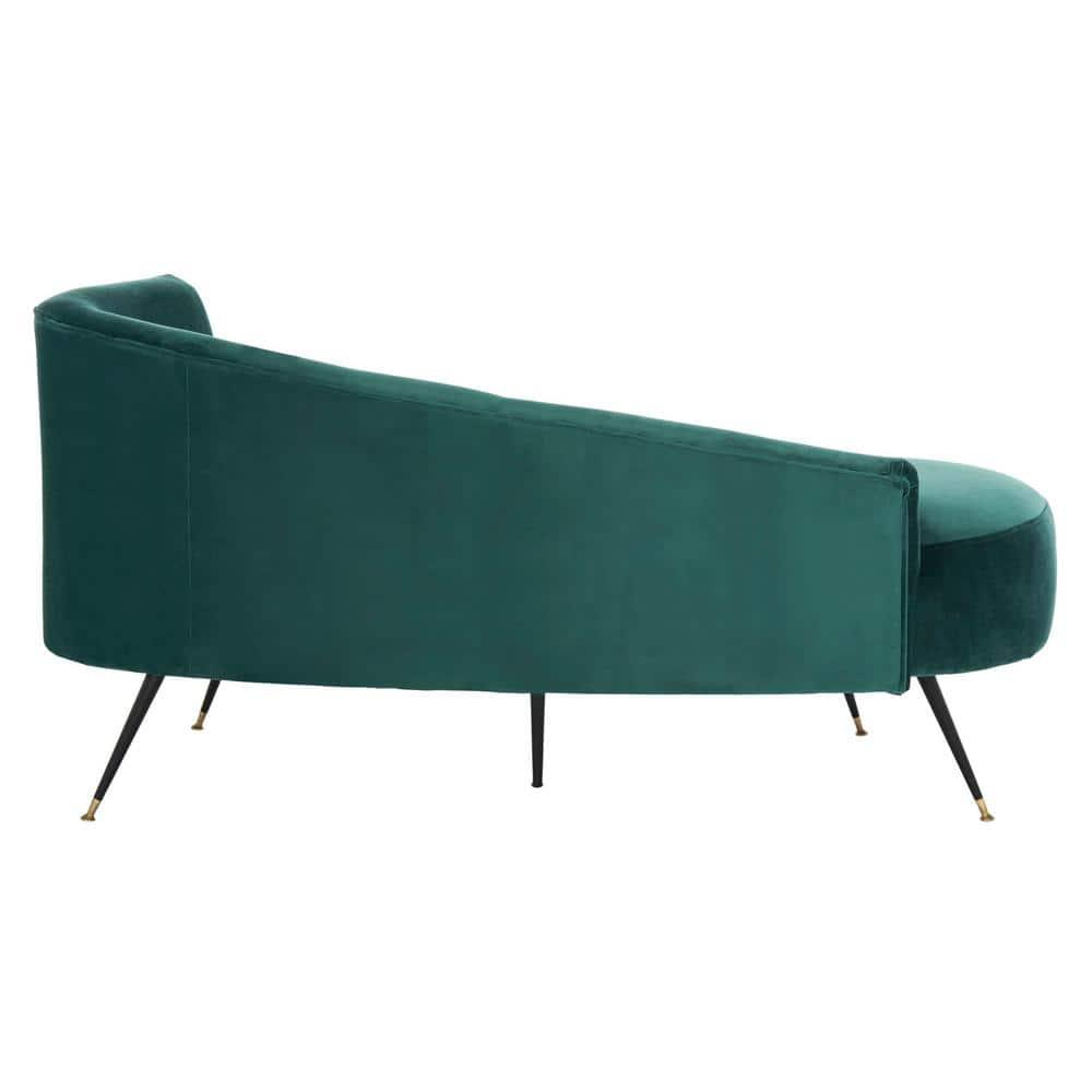 Evangeline Parisian Settee - Emerald/Black - Safavieh.