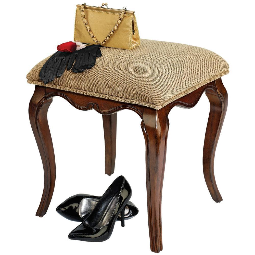 Design Toscano Lady Guinevere Upholstered Vanity Stool