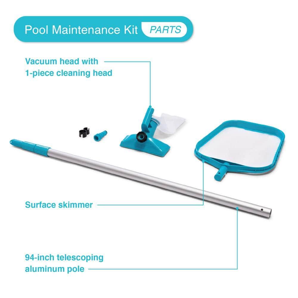 Intex Steel Round Frame Set Pool 30'' H x 144'' W x 144'' L