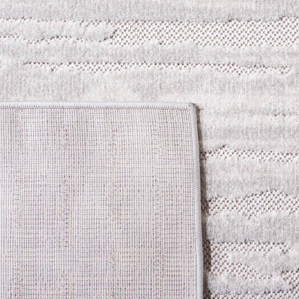 Cabana CBN506 Power Loomed Indoor/Outdoor Area Rug - Gray/Ivory - 6'7"x6'7" - Safavieh.