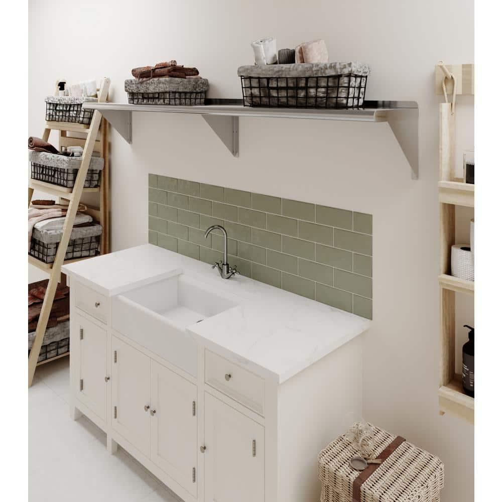 AmGood 12 in. x 72 in. Stainless Steel Wall Shelf | NSF Certified | Appliance & Equipment Metal Shelving | Kitchen, Restaurant, Garage, Laundry, Utility Room