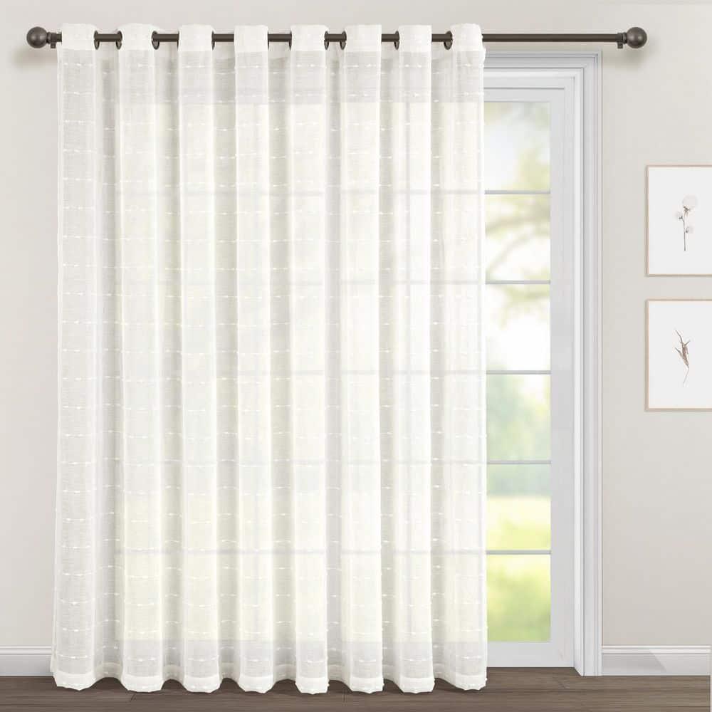 Lush Decor Solid Sheer Grommet Curtain Panels