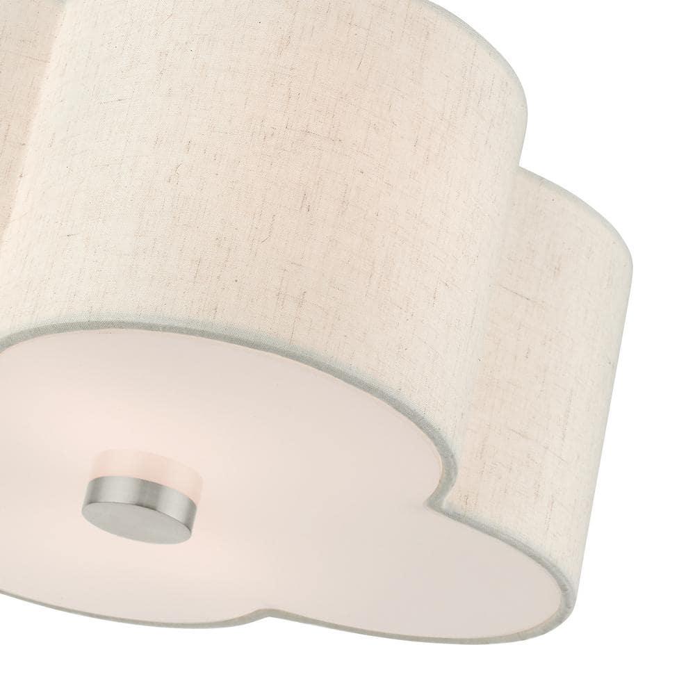 Livex Lighting Solstice 2 - Light Semi-Flush Mount in  Brushed Nickel