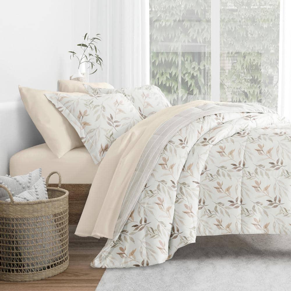 IEnjoy Home 7-Piece Bedding Bundle - Pattern Comforter and Sheet Set