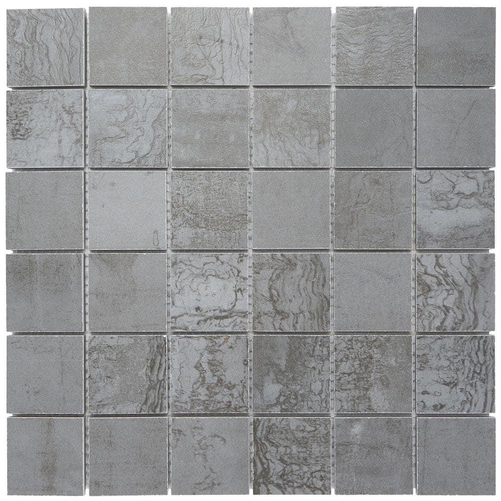 Angela Harris Alloy 2" x 2" Porcelain Metal Look Mosaic Wall & Floor Tile Tile ( 0.92 sq. ft. / box )