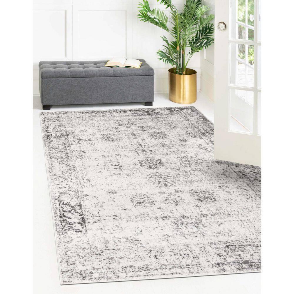 Unique Loom 8' 0 x 10' 0 Sofia Casino Gray Area Rug