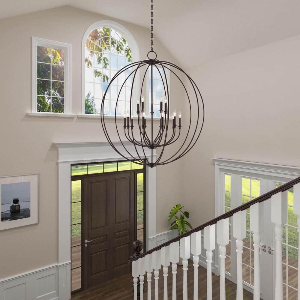 Livex Lighting - Milania - 15 Light Foyer Chandelier in Farmhouse Style - 42