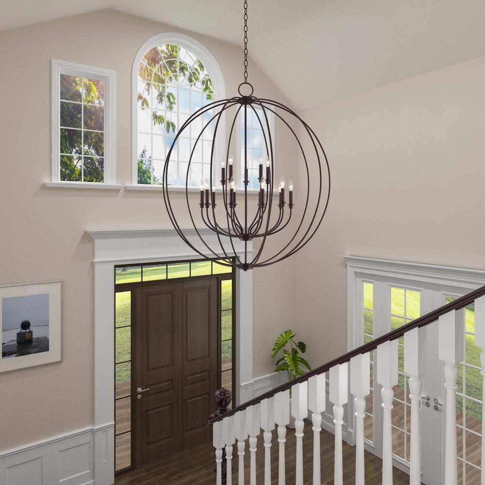 Livex Lighting - Milania - 15 Light Foyer Chandelier in Farmhouse Style - 42