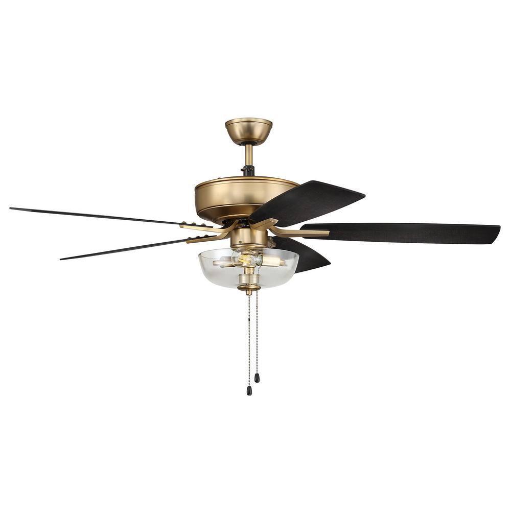 Pro Plus 101 Clear Bowl Light Kit 52'' Ceiling Fan with Light Kit