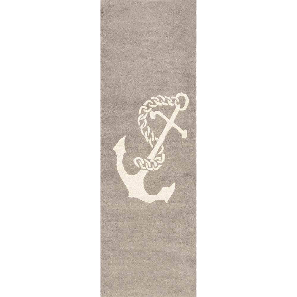 nuLOOM Hand Tufted Set Sail Area Rug, 2' x 6', Beige
