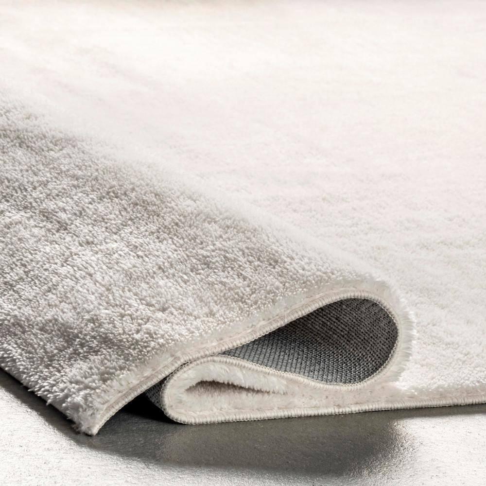 nuLOOM 2' x 3' Cozy Plush SuperiorWash Area Rug, Machine Washable, Non-Slip, Soft Fluffy Shag Carpet for Living Room Bedroom Nursery, Loni Off-white