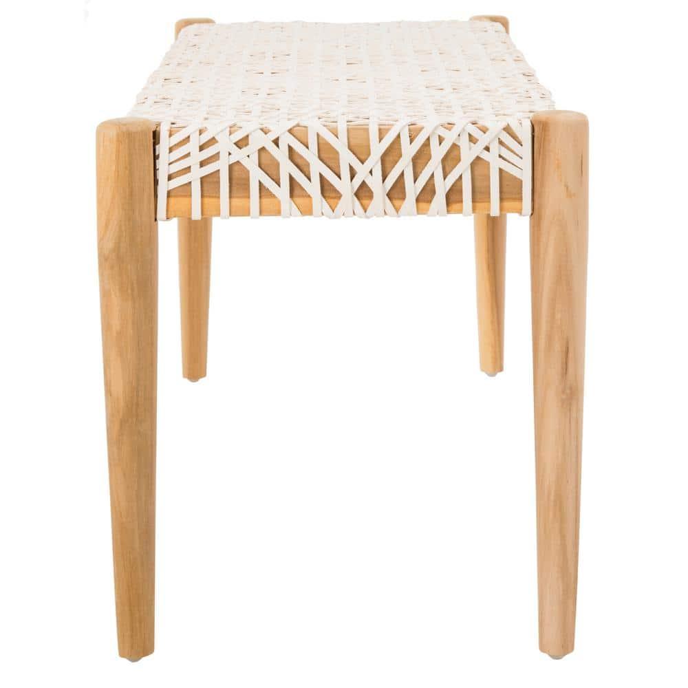 Kazbah 47" Genuine Leather Bench