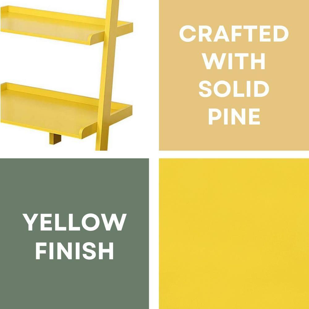 Convenience Concepts American Heritage Bookshelf Ladder-Finish:Yellow