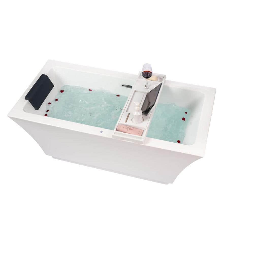 Orion 59'' x 30'' Freestanding Soaking Acrylic Bathtub