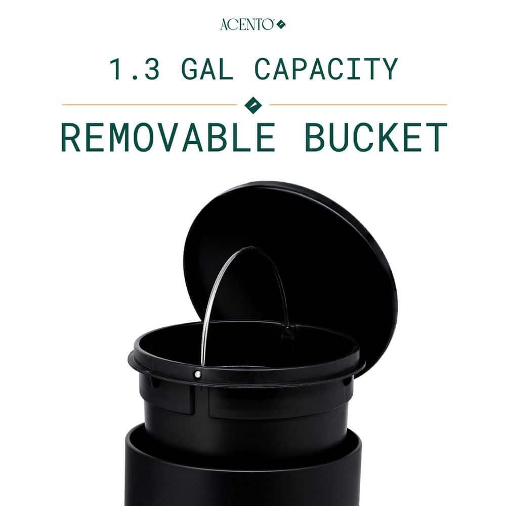 Evideco Mel Metal Step On Kitchen Trash Can - 1.3 Gallons