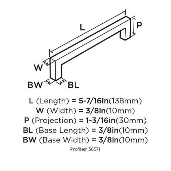 Sleek Satin Nickel Modern Bar Cabinet Pull with Mounting Hardware