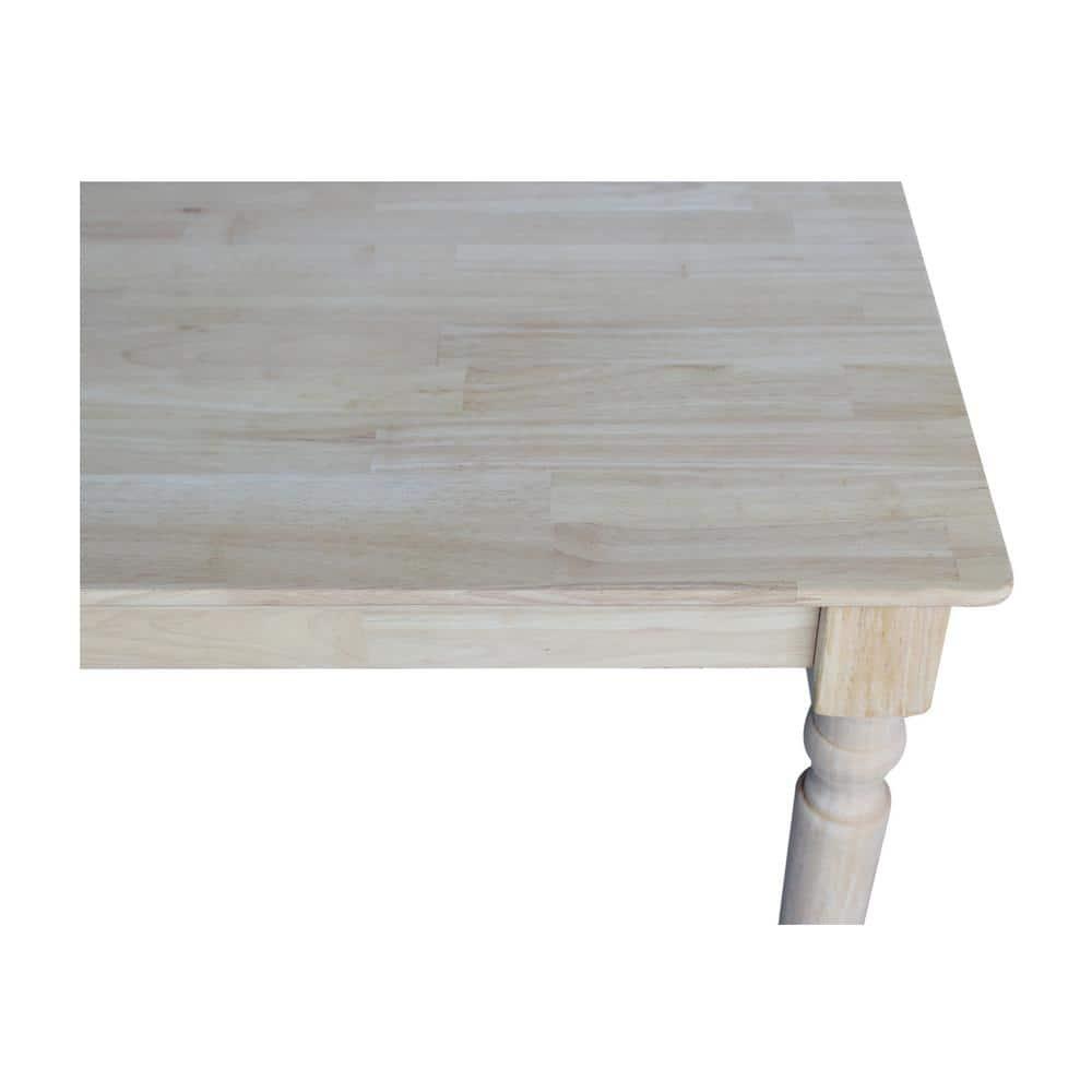 International Concepts Turned Solid Wood Top Dining Table