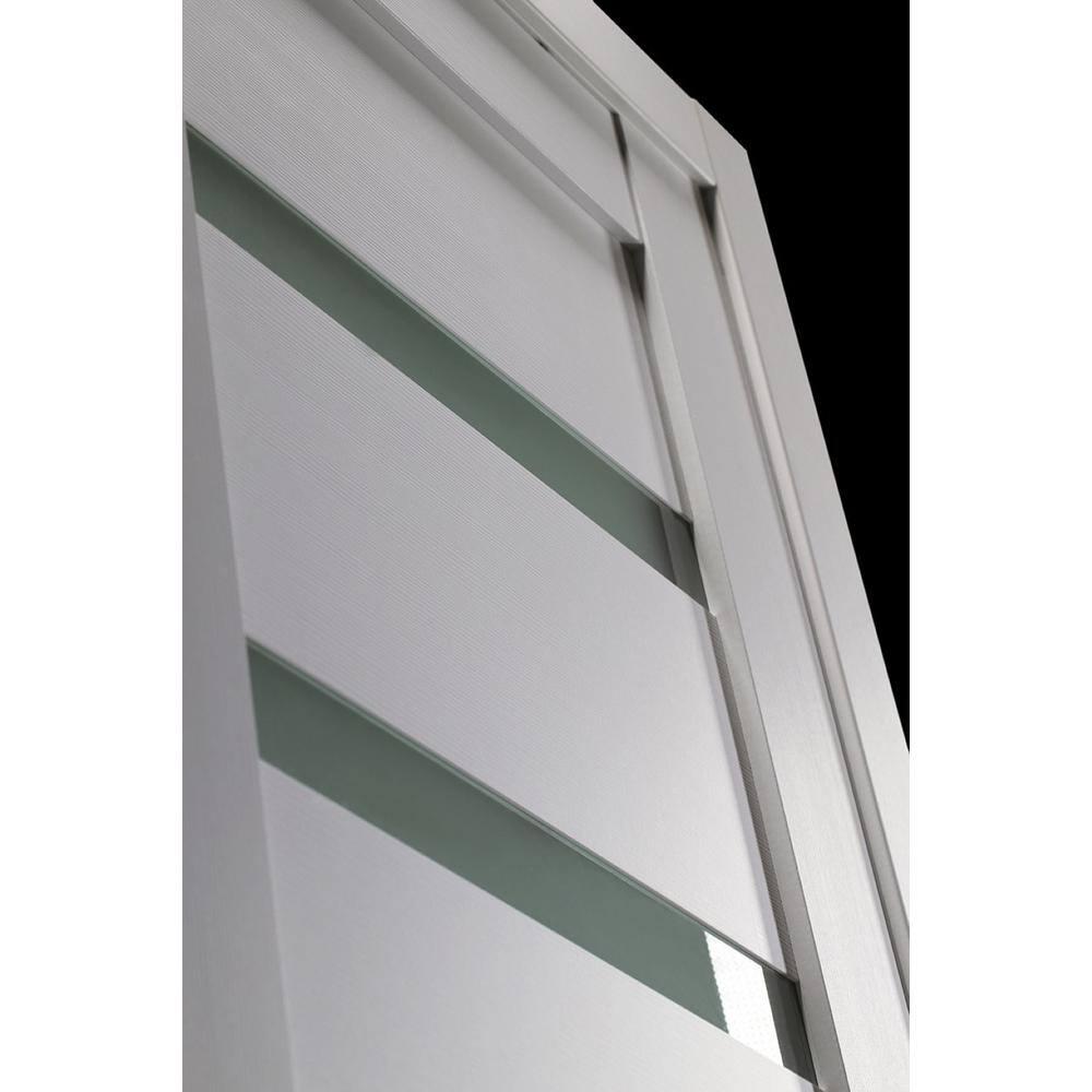 Belldinni Leora Paneled Manufactured Wood and Glass Standard Door Slab