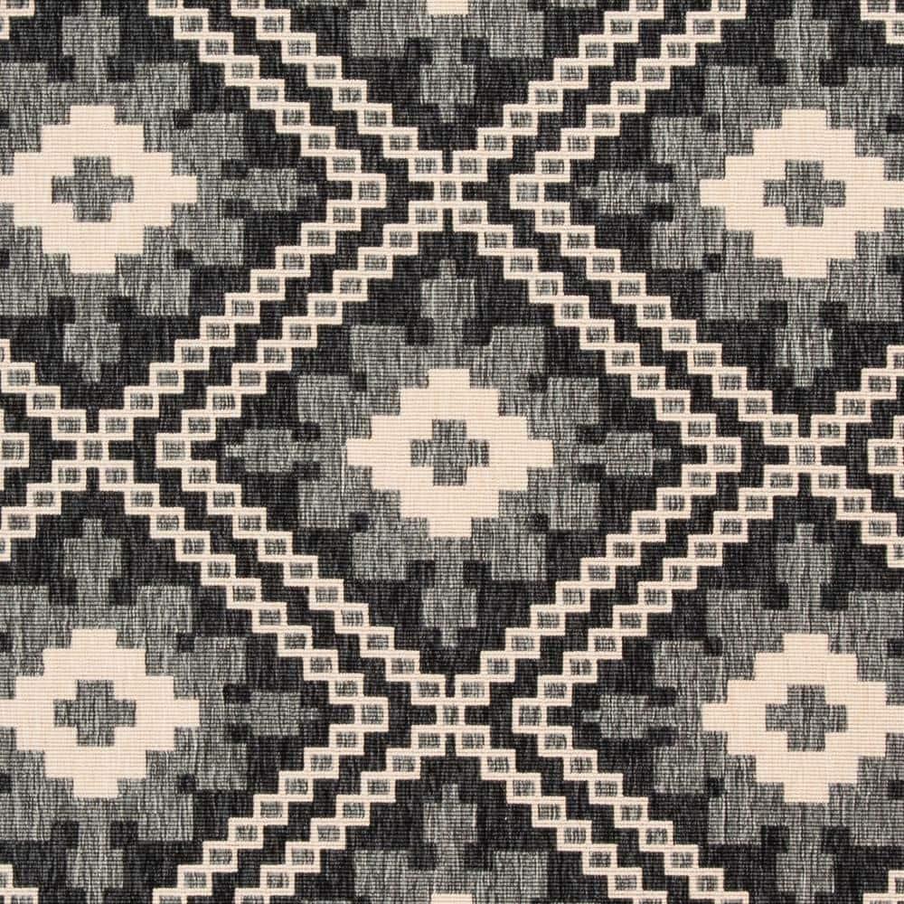 Veranda VER099 Power Loomed Indoor/Outdoor Area Rug - Ivory/Grey - 3'x3' - Safavieh.