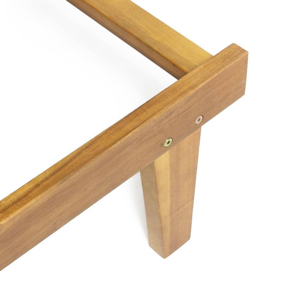 Christopher Knight Home Nadine Outdoor Adjustable Wood Chaise Lounge by  Teak