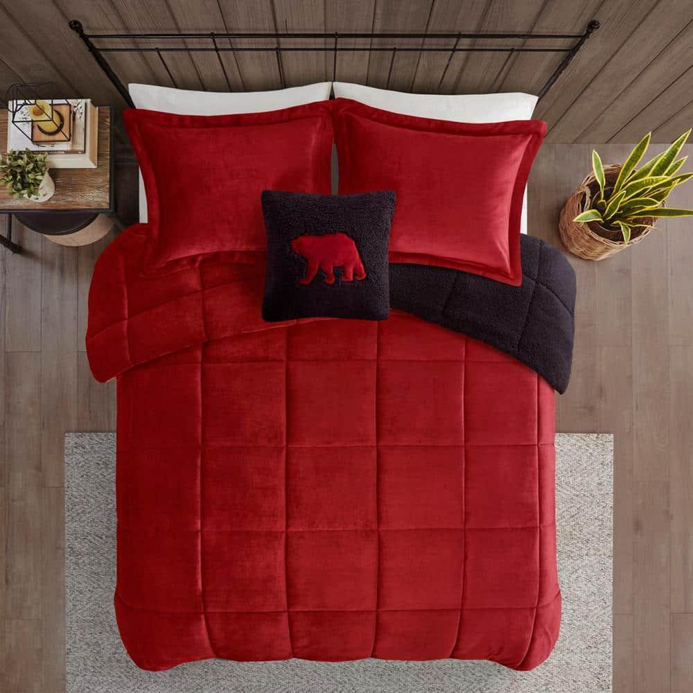 Woolrich Alton Plush to Sherpa Down Alternative Comforter Set