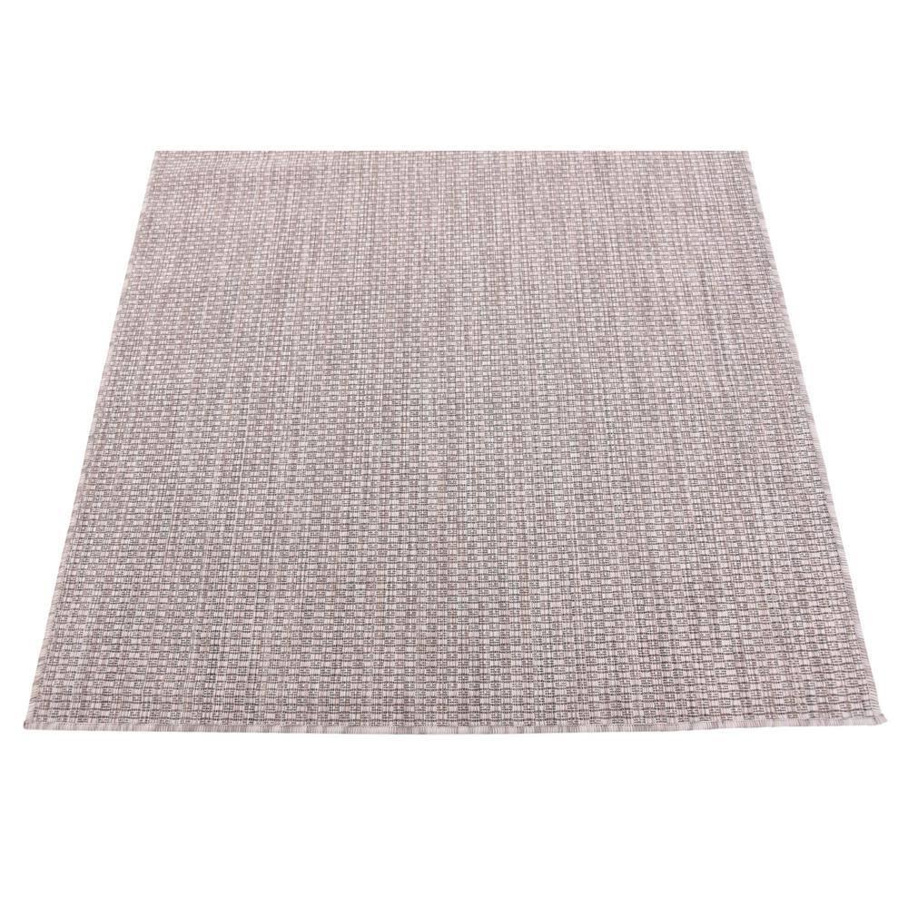 Unique Loom 4' 1 x 6' 1 Rectangle Indoor/Outdoor Solid Beige Area Rug