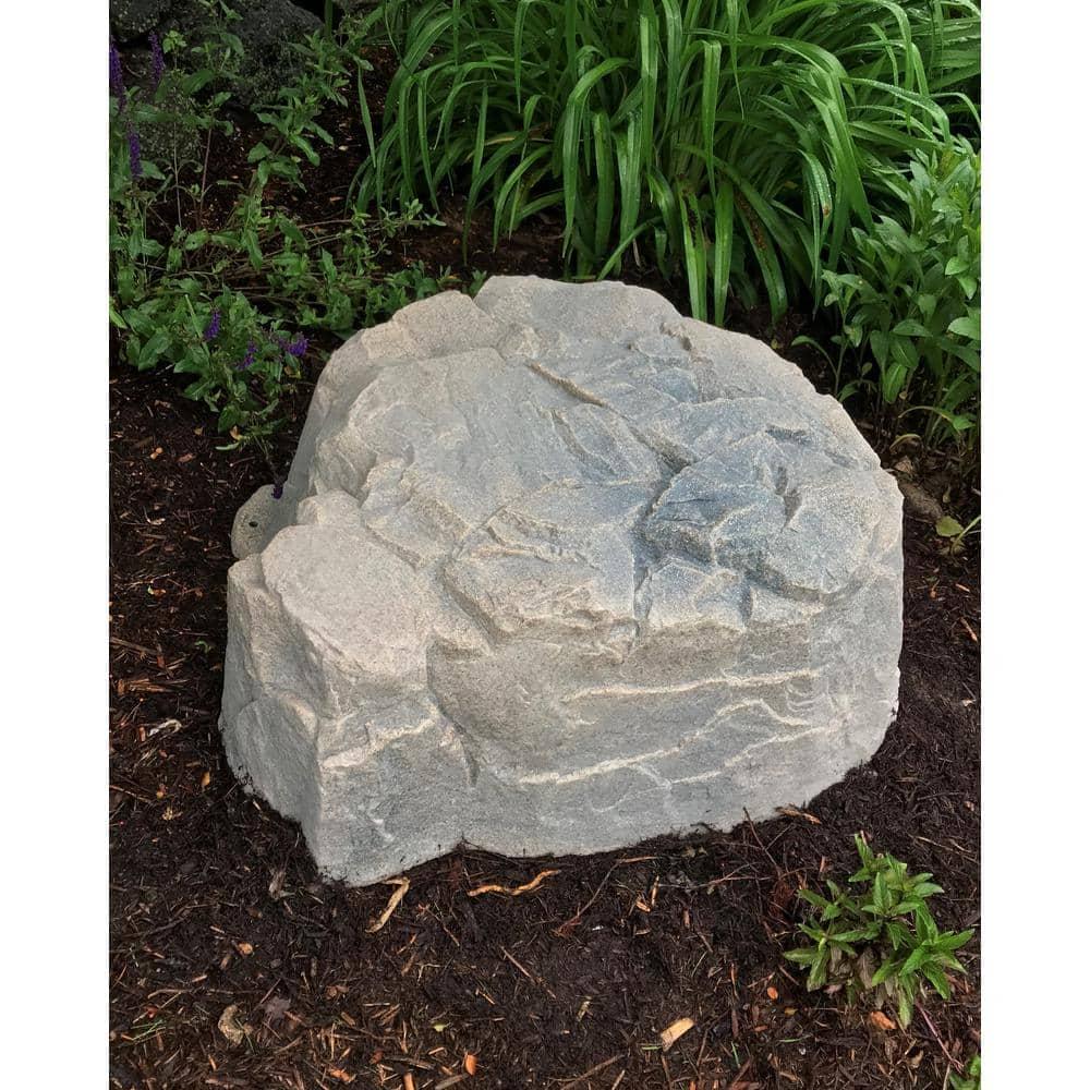DekoRRa 111-FS Artificial Rock Fieldstone-Gray - Covers Septic Lids Up To 14in High