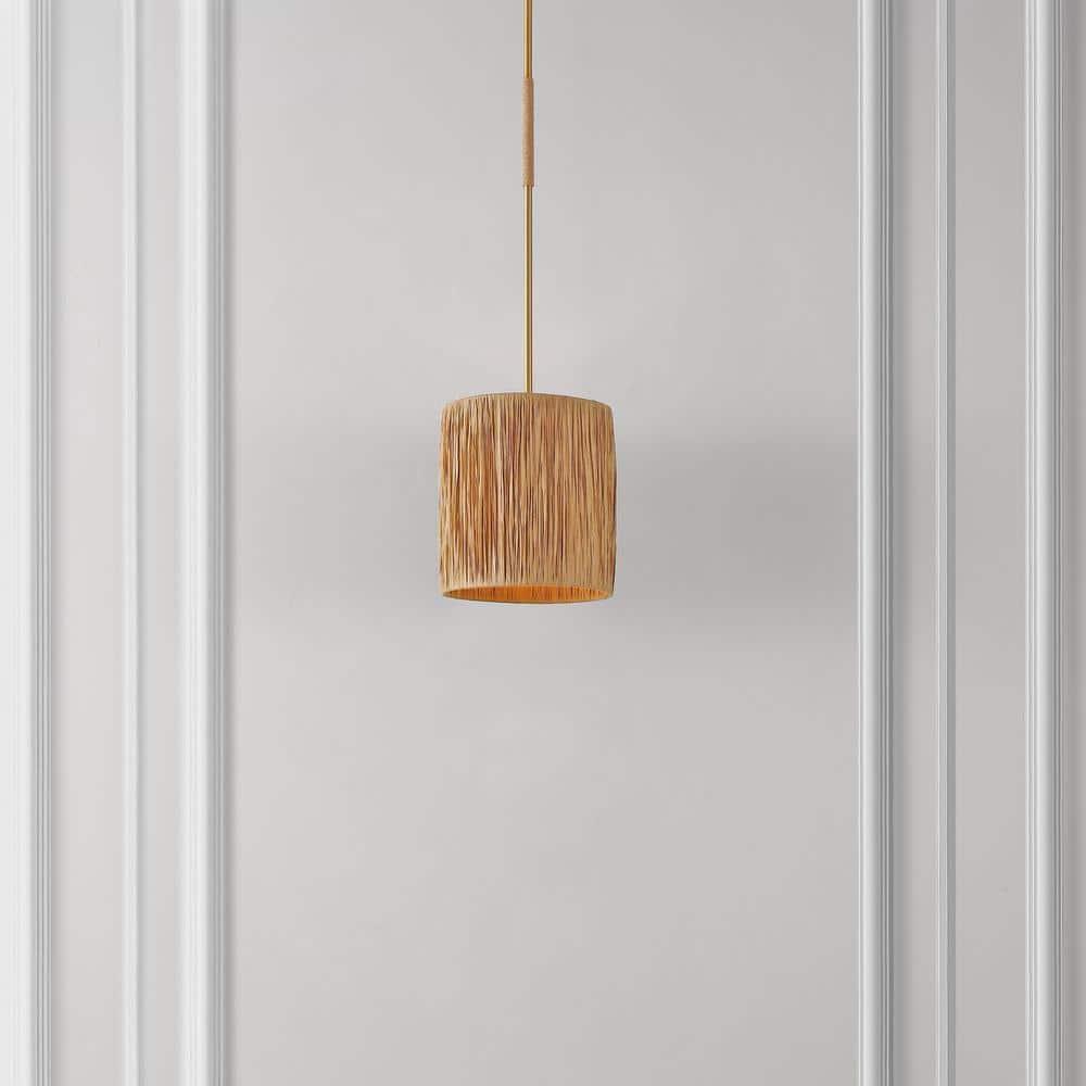 Saija 9" Pendant - PND4189 - Natural/Gold - Safavieh