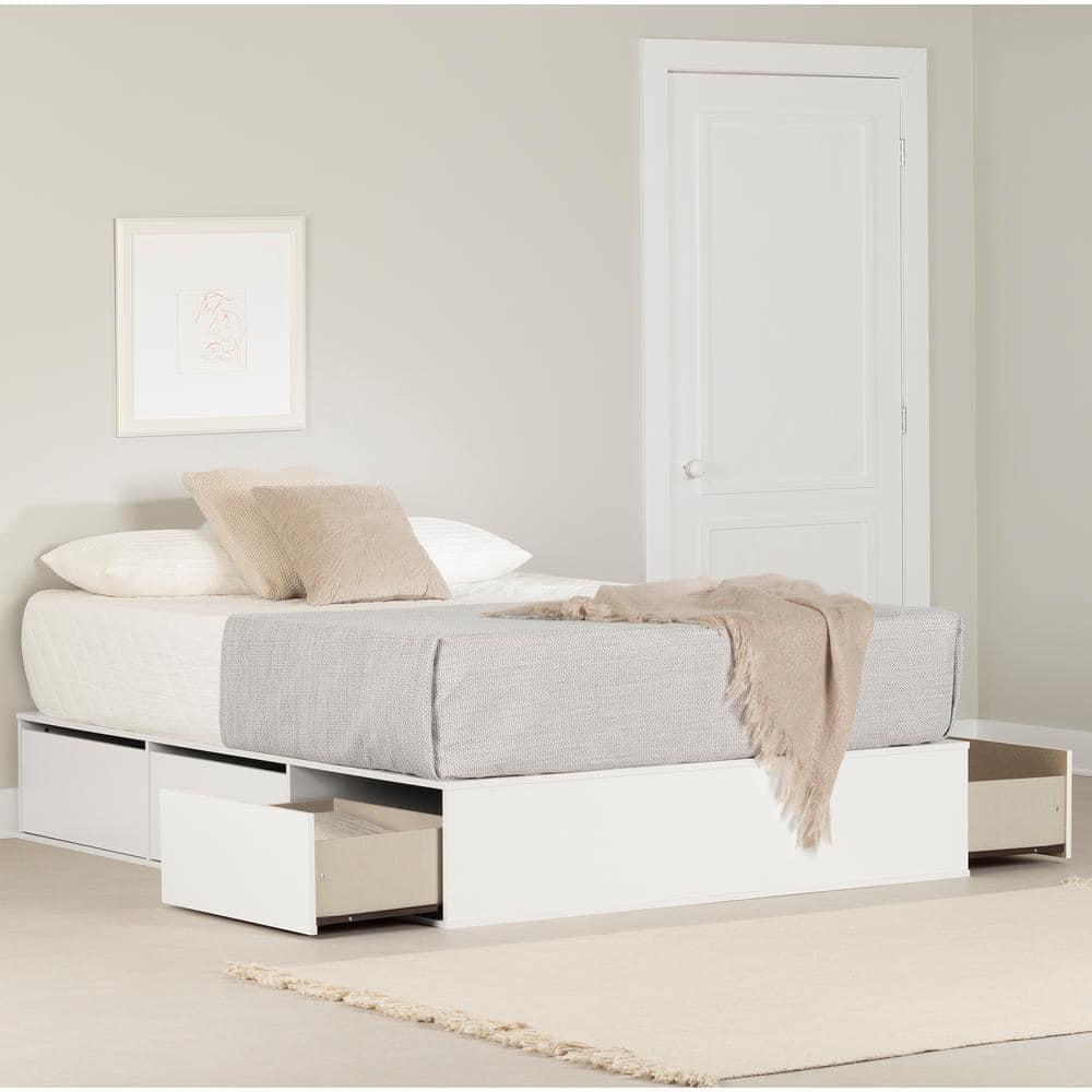 Fusion Queen 6-Drawer Platform Bed Pure Black