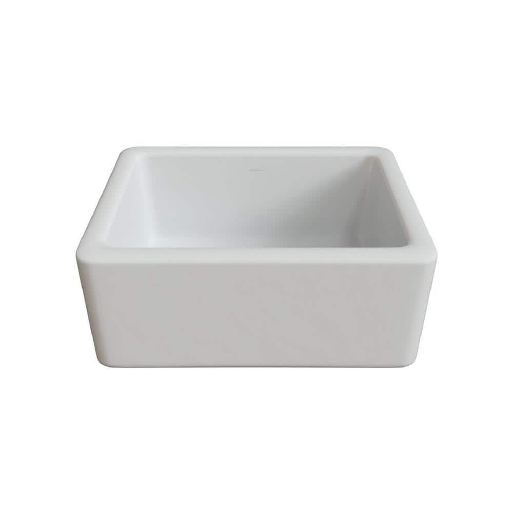 24'' L Farmhouse / Apron Single Bowl Fireclay Kitchen Sink