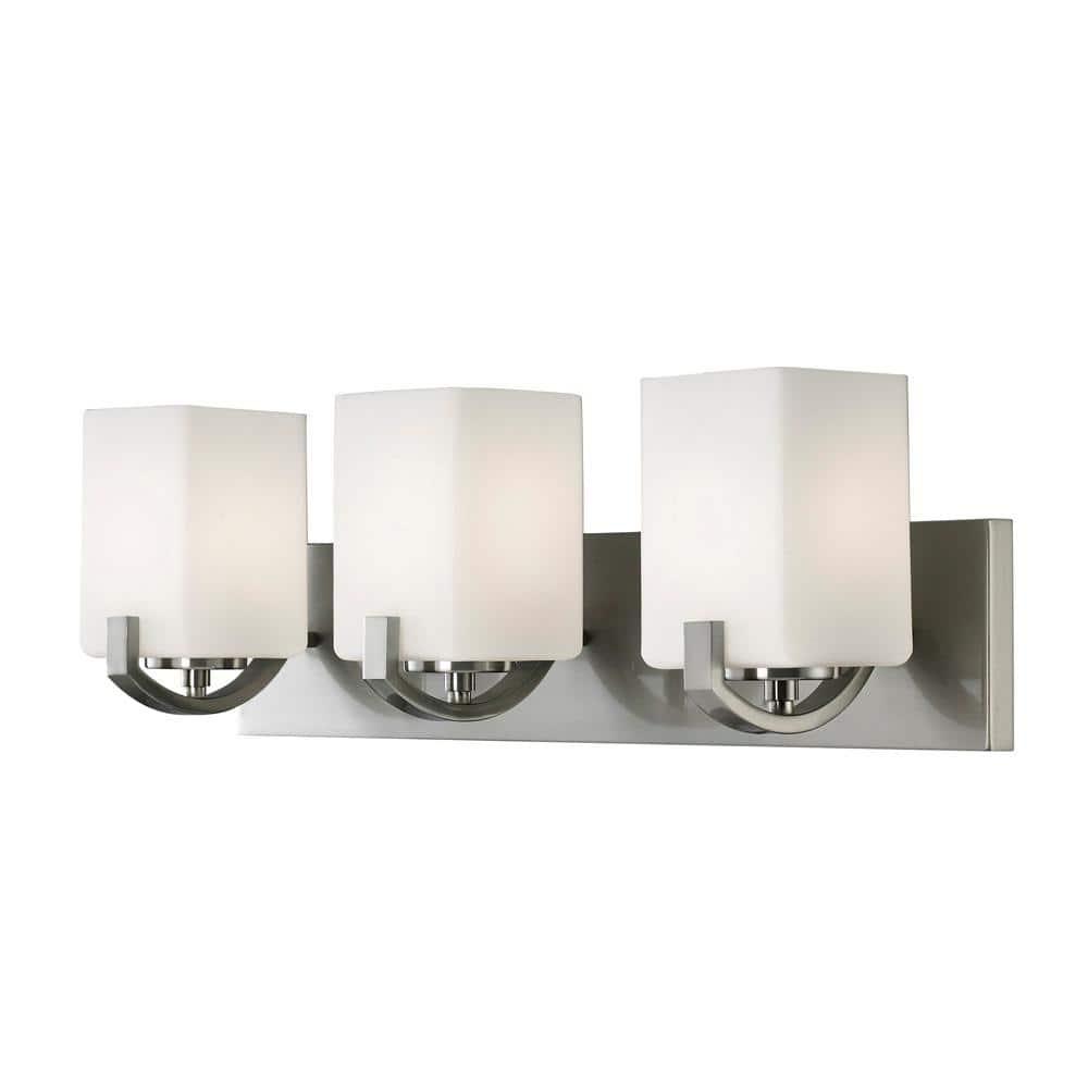 Palmer 3-Light Brushed Nickel Bath Light