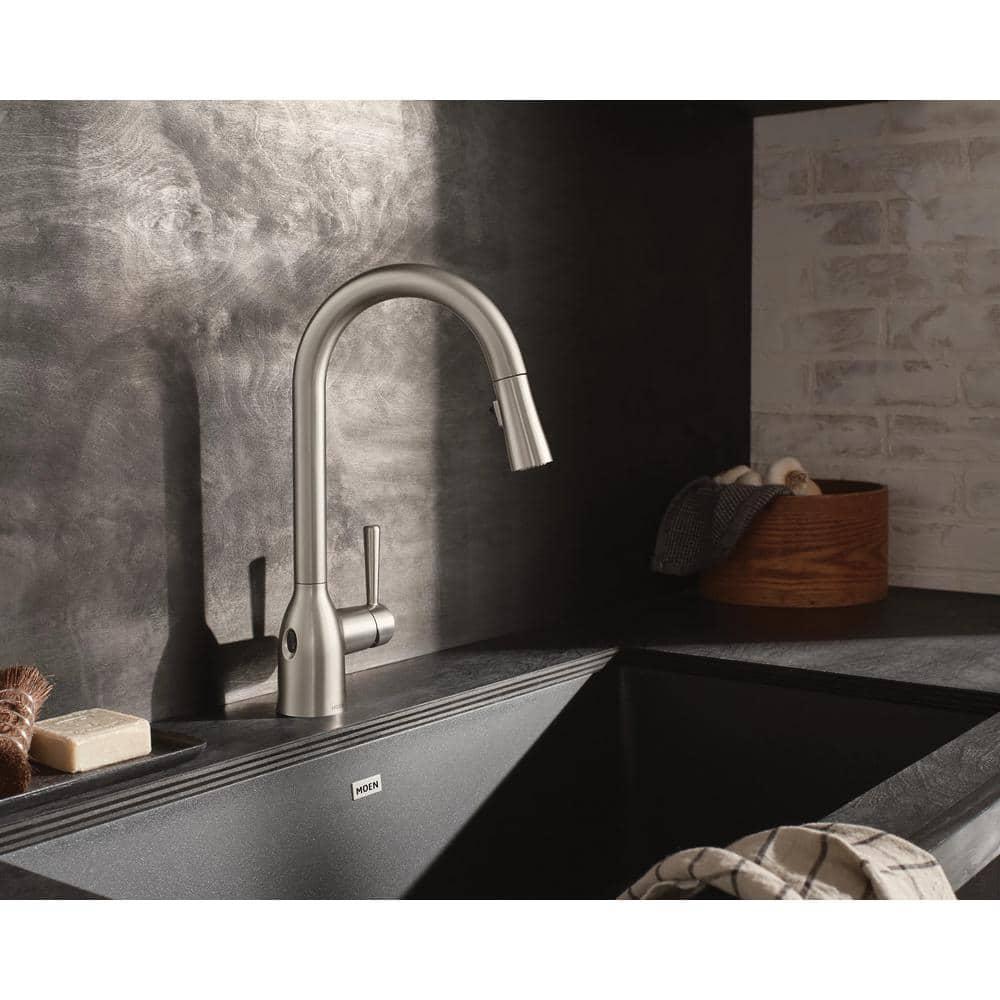 Moen Adler MotionSense Wave Single Handle Pulldown Kitchen Faucet with Power Clean Technology