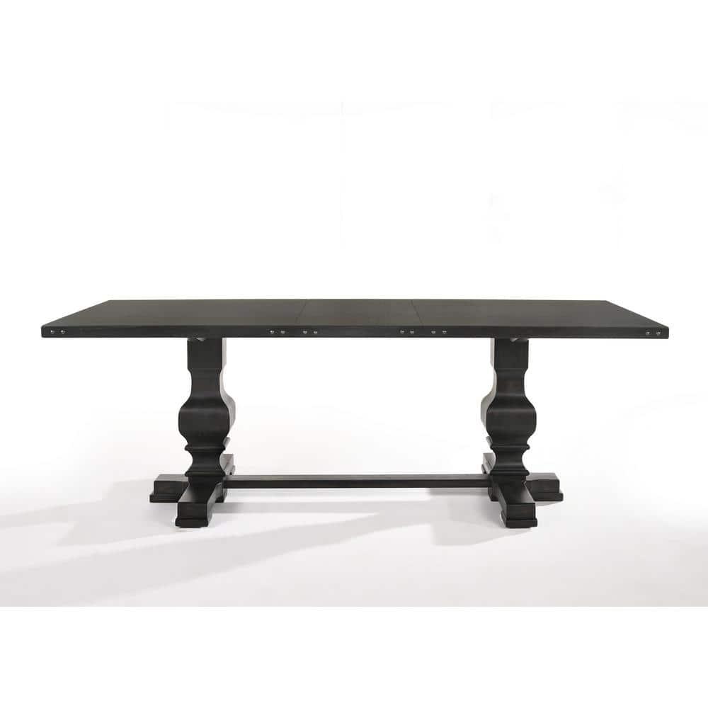 Morland Dining Table Vintage Black - Acme Furniture: Rectangular, Non-Extension, Seats 6