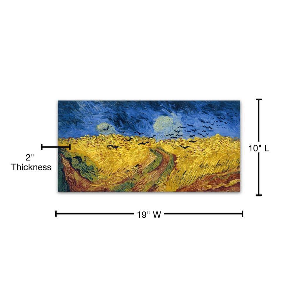 Vault W Artwork " Wheatfield With Crows " by Vincent Van Gogh Painting Print